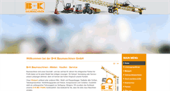 Desktop Screenshot of buk-baumaschinen.de